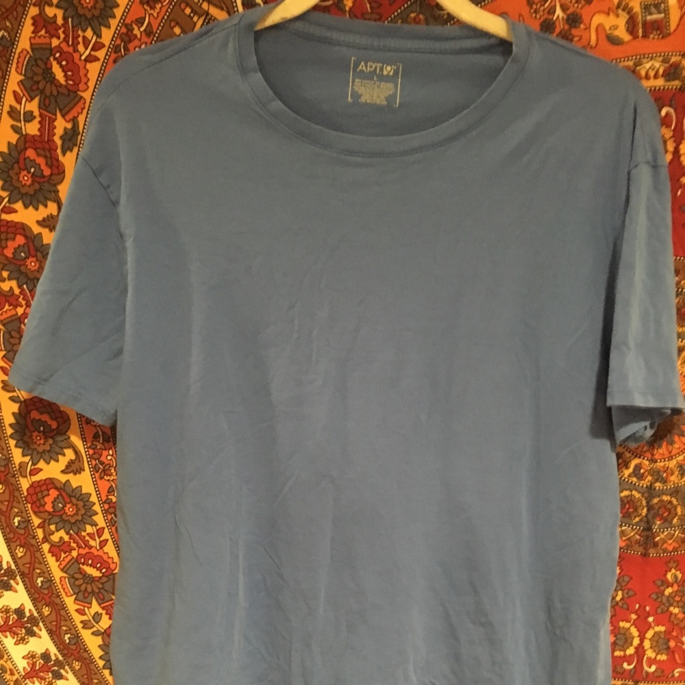 Gray/blue men's short sleeve